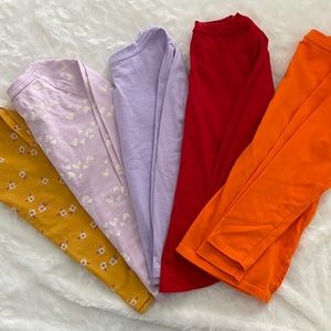 Girl’s Long Sleeve Tees. Size 4/5 & 5. Lot of 5.